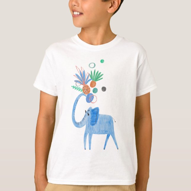 Funny Animals Kids T-Shirt (Framsida)