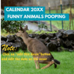 Funny Animals Pooping 2025 Personlig Kalender<br><div class="desc">Superskoj Djur som publicerar fotograferat bilder-kalender för 2025. Perfekt för det nya året och helgdagar i gåvor,  underbar för älskare på de ädla djuren.</div>
