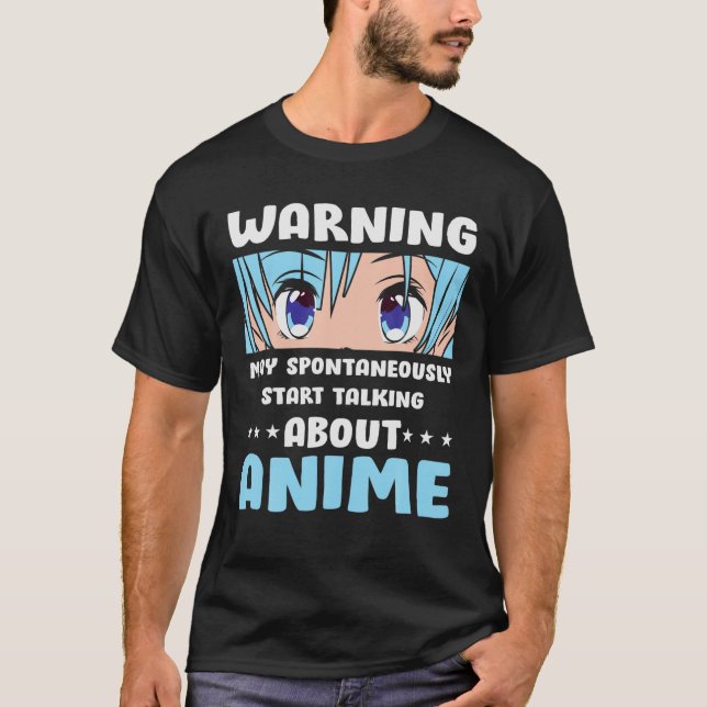 Funny Anime Ansikte T Shirt (Framsida)