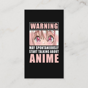 Funny Anime Girl Japansk Otaku Manga Japan Visitkort