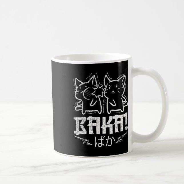 Funny Anime Manga Otaku Baka Rabbit Slap Meme Kaffemugg (Höger)