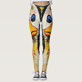 Funny Anka 90s Street Art Graffiti Distress Leggings