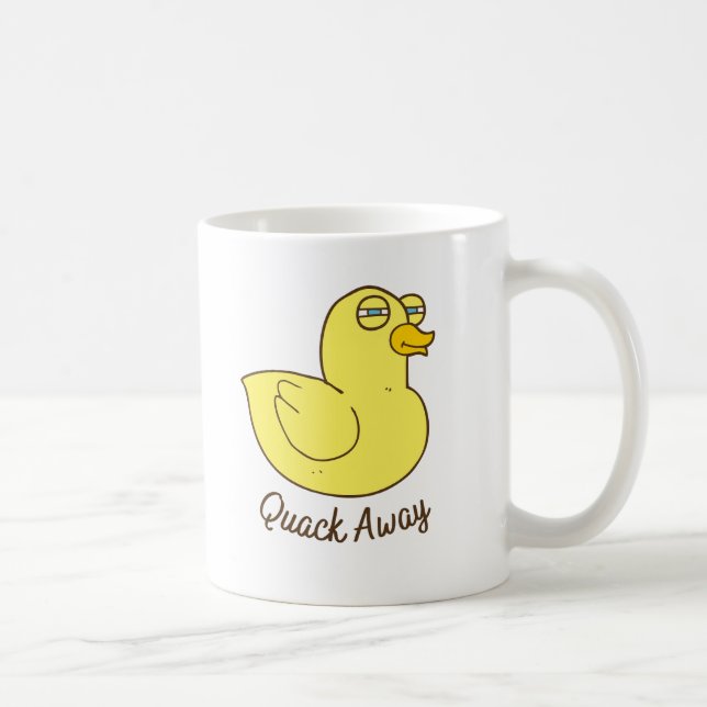 Funny anka, anka älskare-gåva, relativ sarkastisk kaffemugg (Höger)