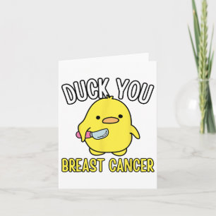 Funny Anka du andas medvetandegörande om cancer Öv Kort