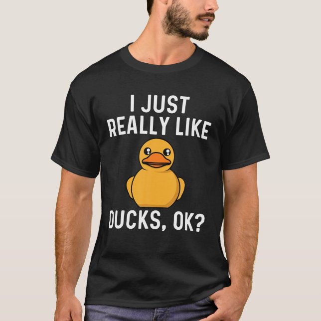 Funny Anka För manar Women Gult Duckie Vatten Bird T Shirt (Framsida)