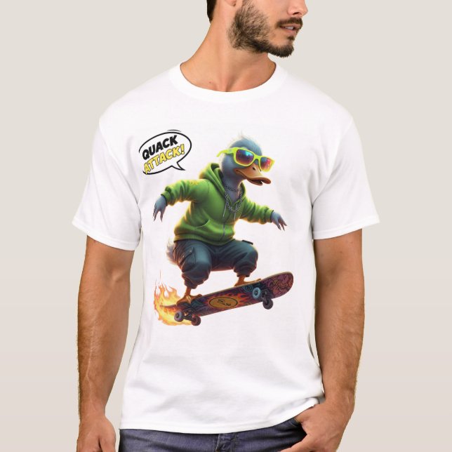 Funny Anka Graphic Tee for Skaters & Trendig Vibes (Framsida)