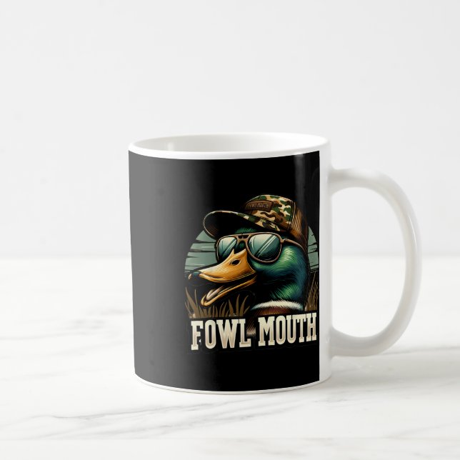 Funny Anka Hunter Shirt Fowl Mouth Anka Hunting Go Kaffemugg (Höger)