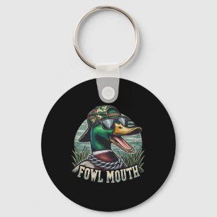Funny Anka Hunter Shirt Fowl Mouth Anka Hunting Go Nyckelring