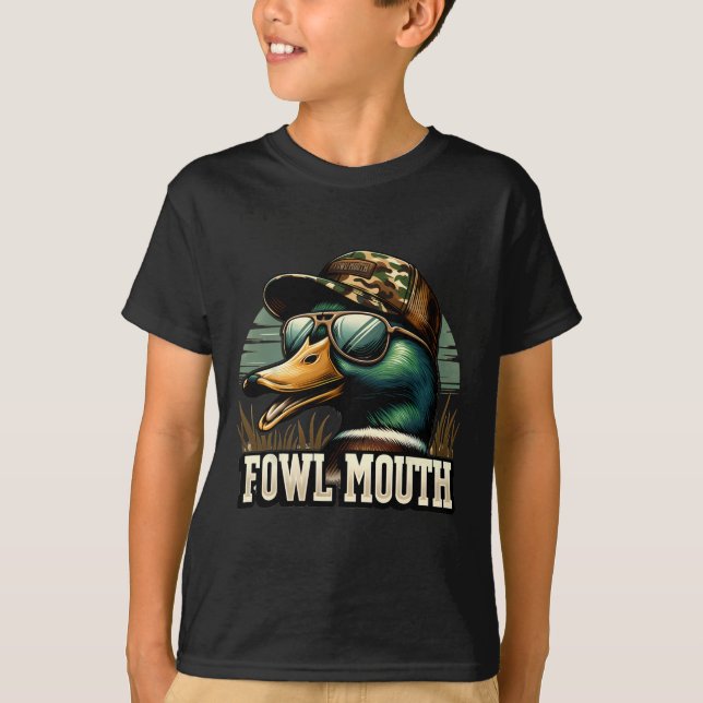 Funny Anka Hunter Shirt Fowl Mouth Anka Hunting Go T (Framsida)