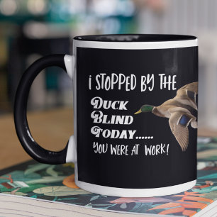 Funny Anka Hunting Blind Mallard Quote Mugg