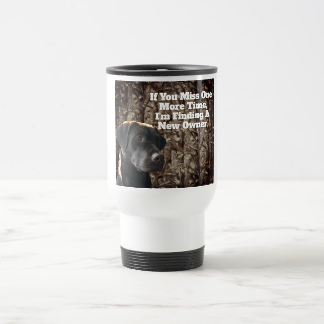 Funny Anka Hunting Chocolate Lab Camo Coffee Mugg (Center)