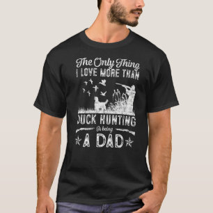 Funny Anka Hunting med Pappa Hund-gåva till Anka H T Shirt
