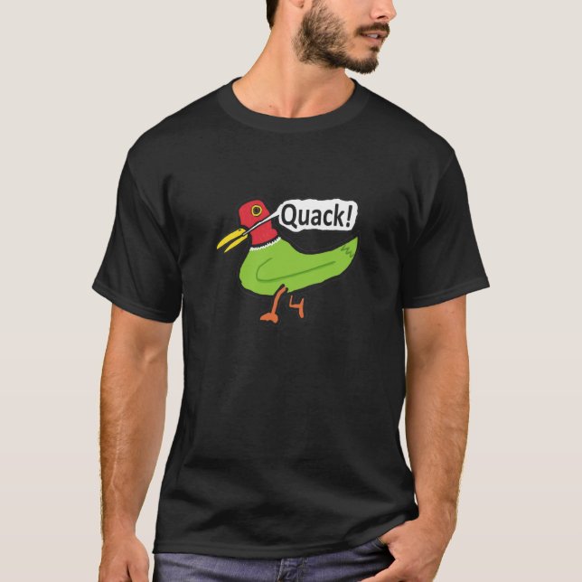 Funny Anka Quacking T Shirt (Framsida)