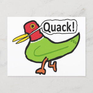 Funny Anka Quacking Vykort