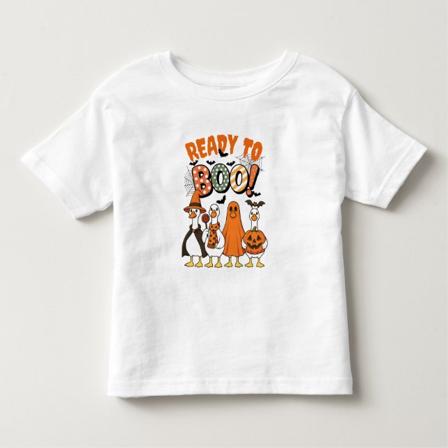 Funny Ankor Redo till Boo Halloween T Shirt (Framsida)