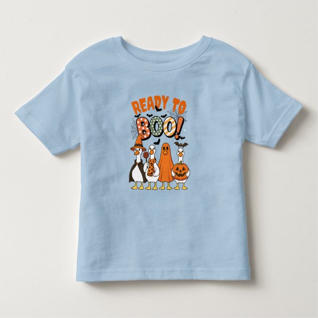 Funny Ankor Redo till Boo Halloween T Shirt (Framsida)