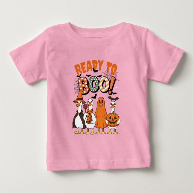 Funny Ankor Redo till Boo Halloween T Shirt (Framsida)