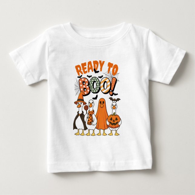 Funny Ankor Redo till Boo Halloween T Shirt (Framsida)