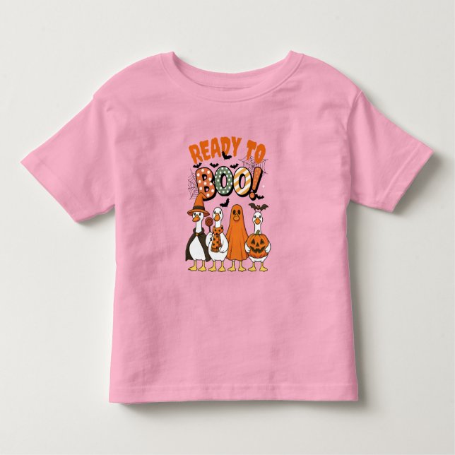 Funny Ankor Redo till Boo Halloween T Shirt (Framsida)