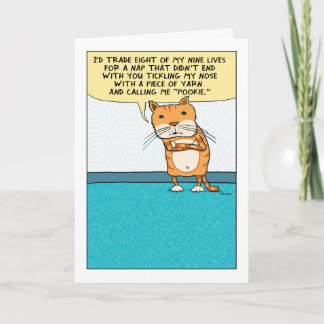 Funny Annoyed and Grumpy Cat-födelsedagskort Kort