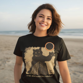 Funny Annular Solar Eclipse Cat 2 oktober 2024 T Shirt
