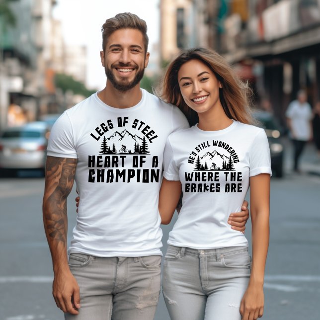 Funny anpassad namnmatchning mellan cykling-Par T Shirt (Skapare uppladdad)
