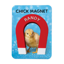 Funny Anpassade Namn Chick Magnet
