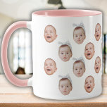 Funny Anpassningsbar Ansikte Photo Cute Baby Ansik Mugg<br><div class="desc">Lustigt Anpassningsbar Ansikte Photo Baby, ersätt ansikte med ditt favoritfoto (se till att du får skörd så mycket som möjligt till ansikte och använda en app för att ta bort bakgrunden) och anpassa den här roliga muggen med ditt barn, make, husdjur eller pojkvän på den! Även en roligt och en...</div>