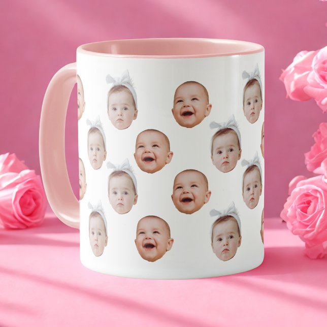 Funny Anpassningsbar Ansikte Photo Cute Baby Ansik Mugg (Skapare uppladdad)