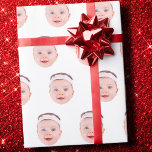 Funny Anpassningsbar Ansikte Photo Gift Wrap Presentpapper<br><div class="desc">Lustigt Anpassningsbar Ansikte Photo Gift Wrap, Byt ut ansikte mot ditt favoritfoto (se till att du får skörd så mycket som möjligt till ansikte och använda en app för att ta bort bakgrunden) och anpassa den här roliga julhälsningen Papper med din unge, Helgdag eller pojkvän på den! Även en roligt...</div>