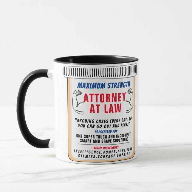 Funny Anpassningsbar Attorney Gift Mugg (Vänster)