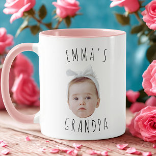 Funny Anpassningsbar Baby Ansikte Photo Mugg