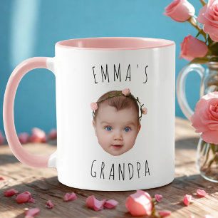 Funny Anpassningsbar Baby Ansikte Photo Mugg