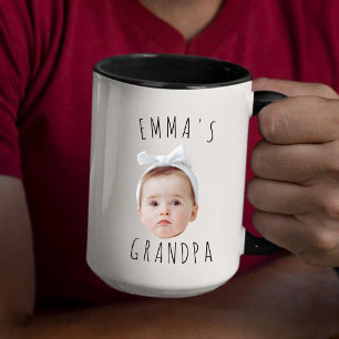 Funny Anpassningsbar Baby Ansikte Photo Mugg
