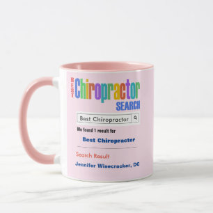 Funny Anpassningsbar Best Chiropractor Gift Mugg