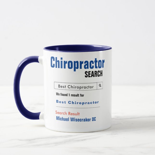 Funny Anpassningsbar Best Chiropractor Gift Mugg (Vänster)