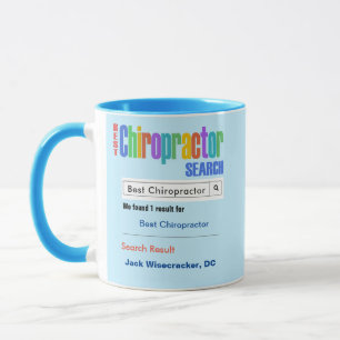 Funny Anpassningsbar Best Chiropractor Gift Mugg