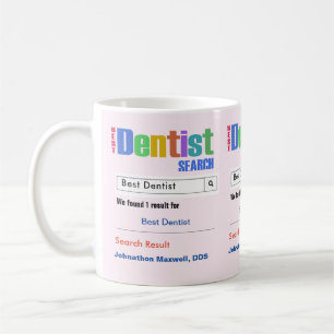 Funny Anpassningsbar Best Dentist Gift Kaffemugg