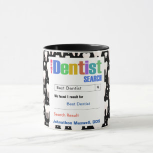 Funny Anpassningsbar Best Dentist Gift Mugg