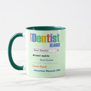 Funny Anpassningsbar Best Dentist Gift Mugg