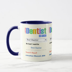 Funny Anpassningsbar Best Dentist Gift Mugg