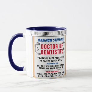 Funny Anpassningsbar Best Dentist Gift Mugg
