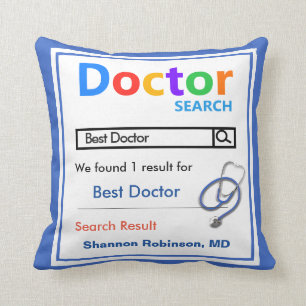 Funny Anpassningsbar Best Doktor Gift Kudde