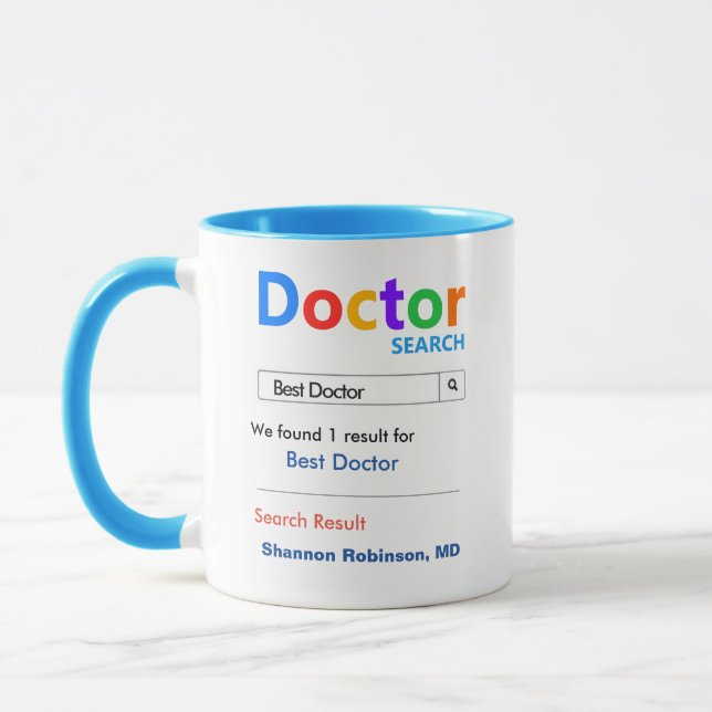 Funny Anpassningsbar Best Doktor Gift Mugg (Vänster)