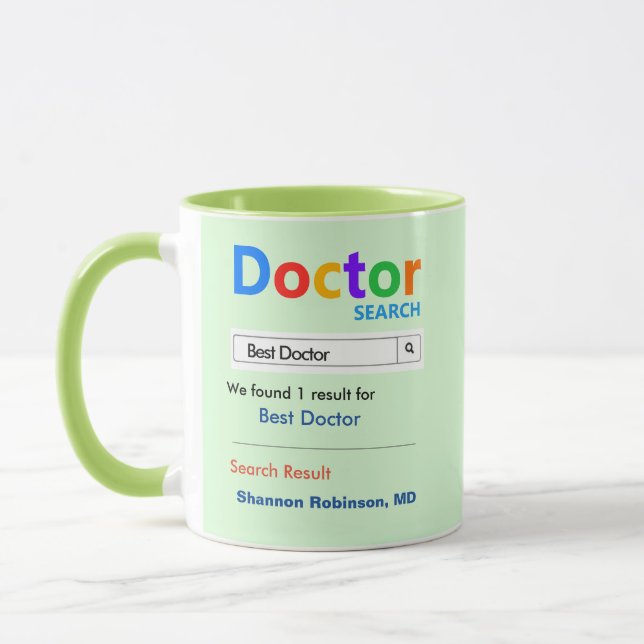 Funny Anpassningsbar Best Doktor Gift Mugg (Vänster)