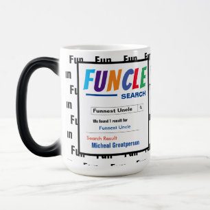 Funny Anpassningsbar Best Funcle Gift Magic Mugg