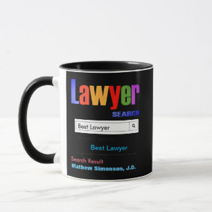 Funny Anpassningsbar Best Lawyer Gift Mugg