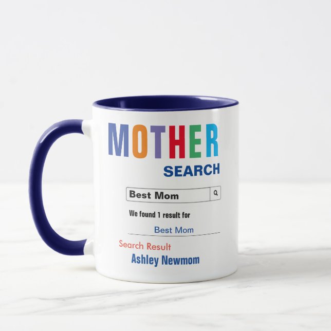 Funny Anpassningsbar Best Mamma Gift Mugg (Vänster)