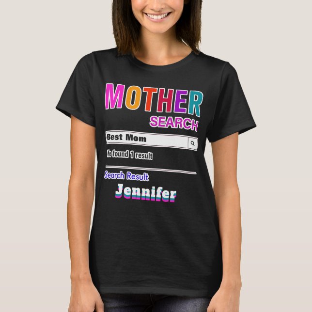 Funny Anpassningsbar Best Mamma Gift T Shirt (Framsida)