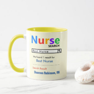 Funny Anpassningsbar Best Nurse Gift Mugg